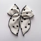 RTS Oversize Hearts on White Fable Bow