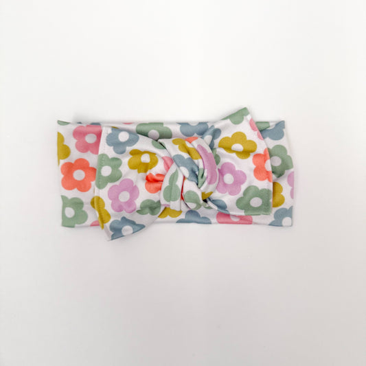 Flower Power Knotted Headwrap