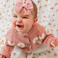 Baby Pink Velvet Fable Bow