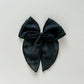 Black Swiss Dot Fable Bow