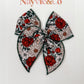 RTS SMALL Christmas Floral Fable Bow