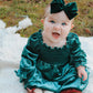 Evergreen Velvet Hand-tied Bow