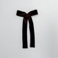 Brown Velvet Long Tail Bow