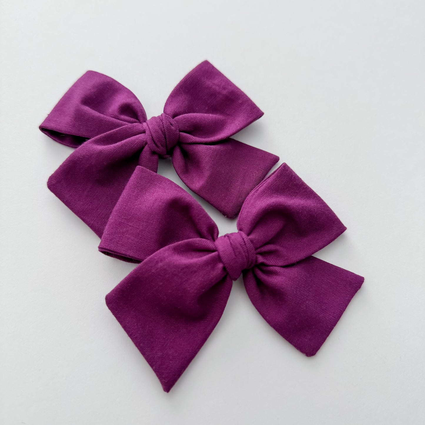 Plum Hand-tied Bow