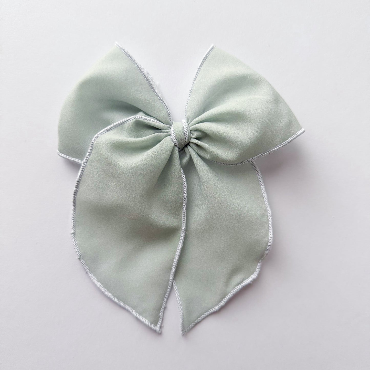 RTS OVERSIZE Faded Dusty Blue Fable Bow