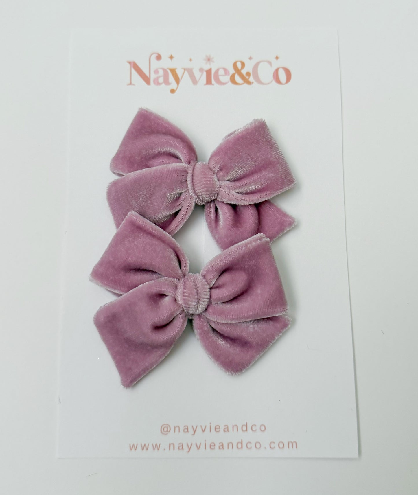 Lavender Velvet Hand-tied Bow
