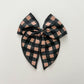 Black+Tan Plaid Fable Bow