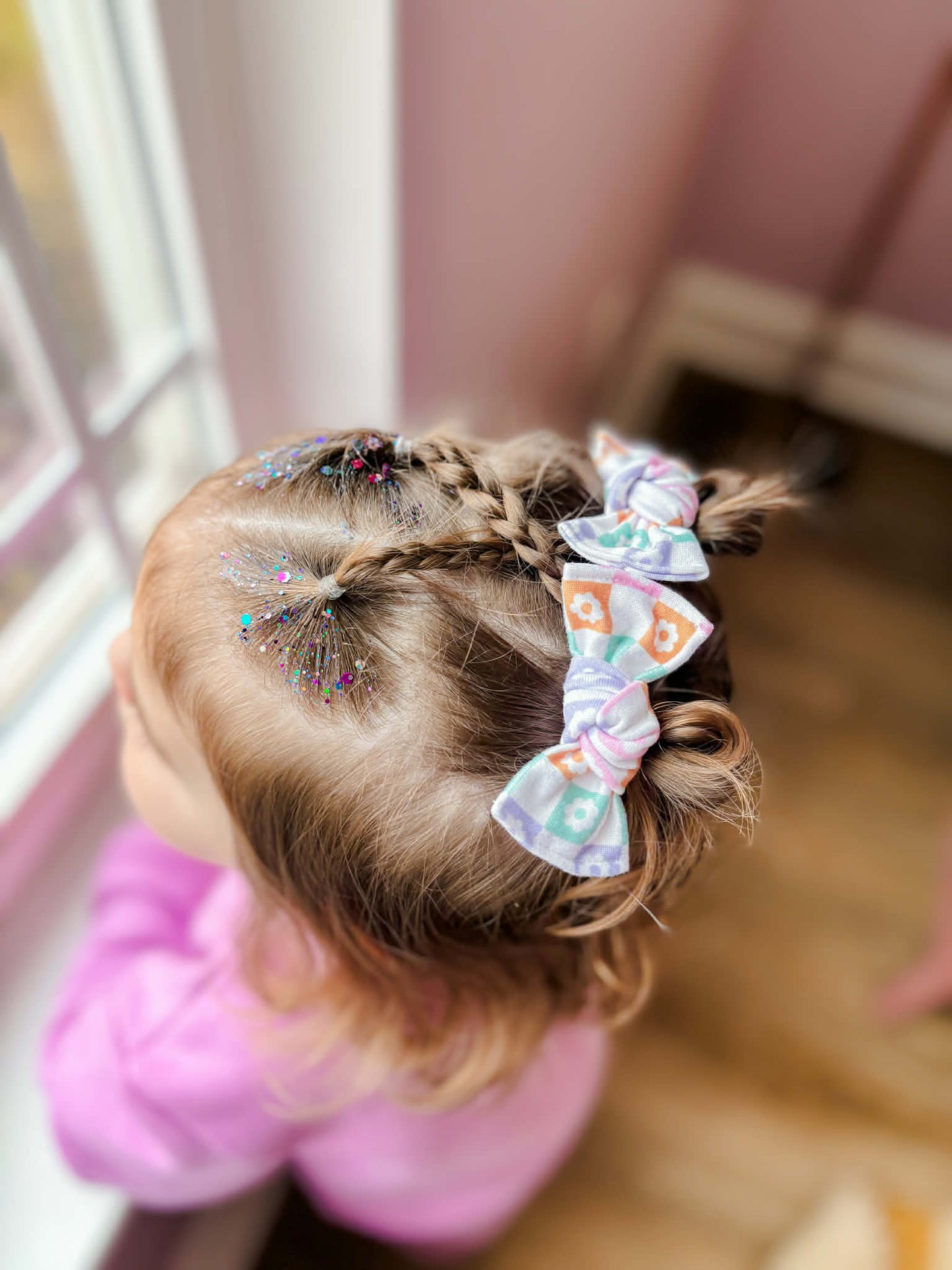 DAISY CHECK KNOTTED PIGGY SET