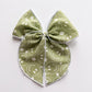 RTS Oversize Green Smiley Fable Bow