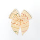 Skinny Rainbow Stripe Fable Bow