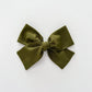 Dark Olive Hand-tied Bow