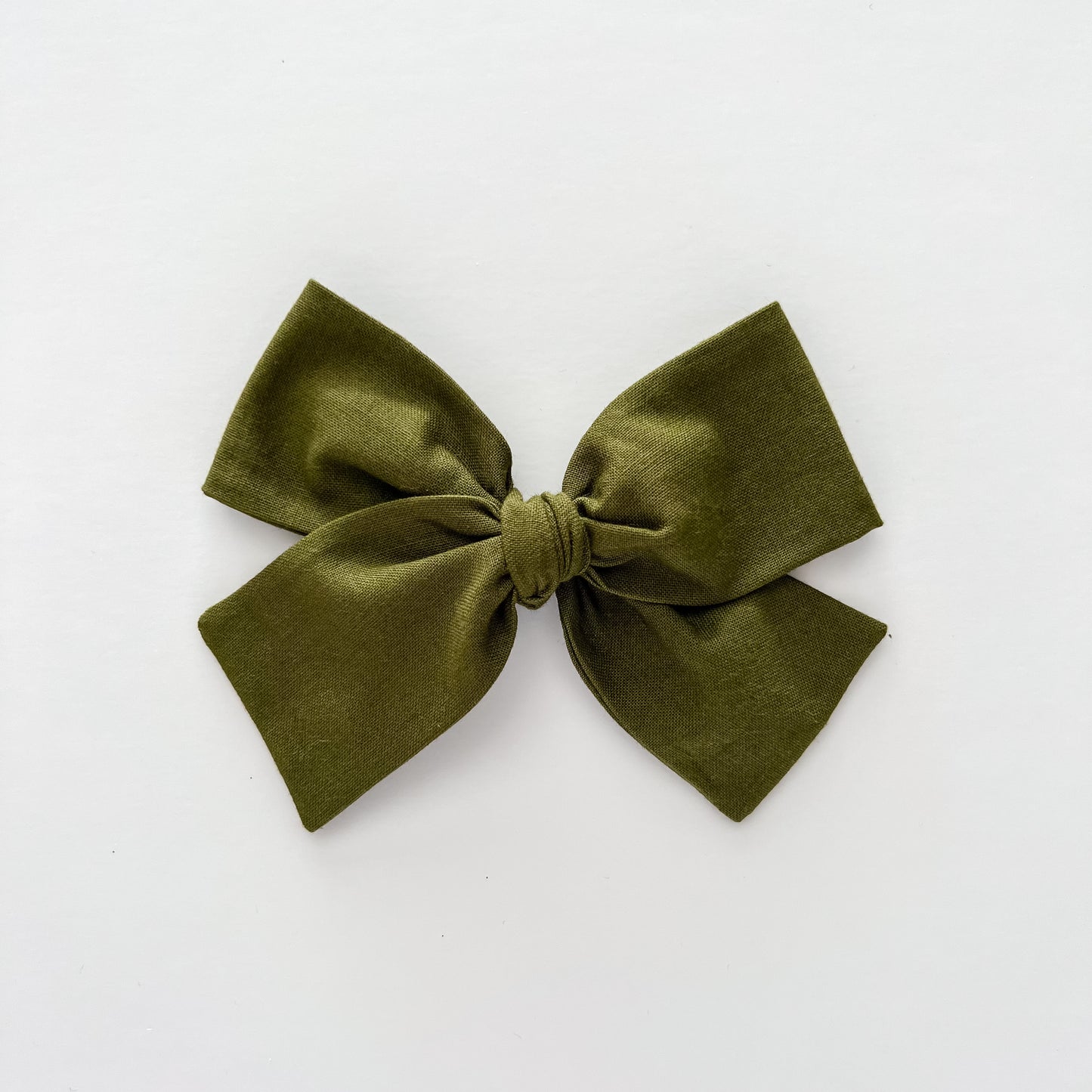 Dark Olive Hand-tied Bow