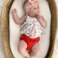 Cherries on Pink Ribbed Knotted Headwrap