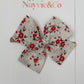 RTS OVERSIZED Dainty Floral Hand-tied Bow