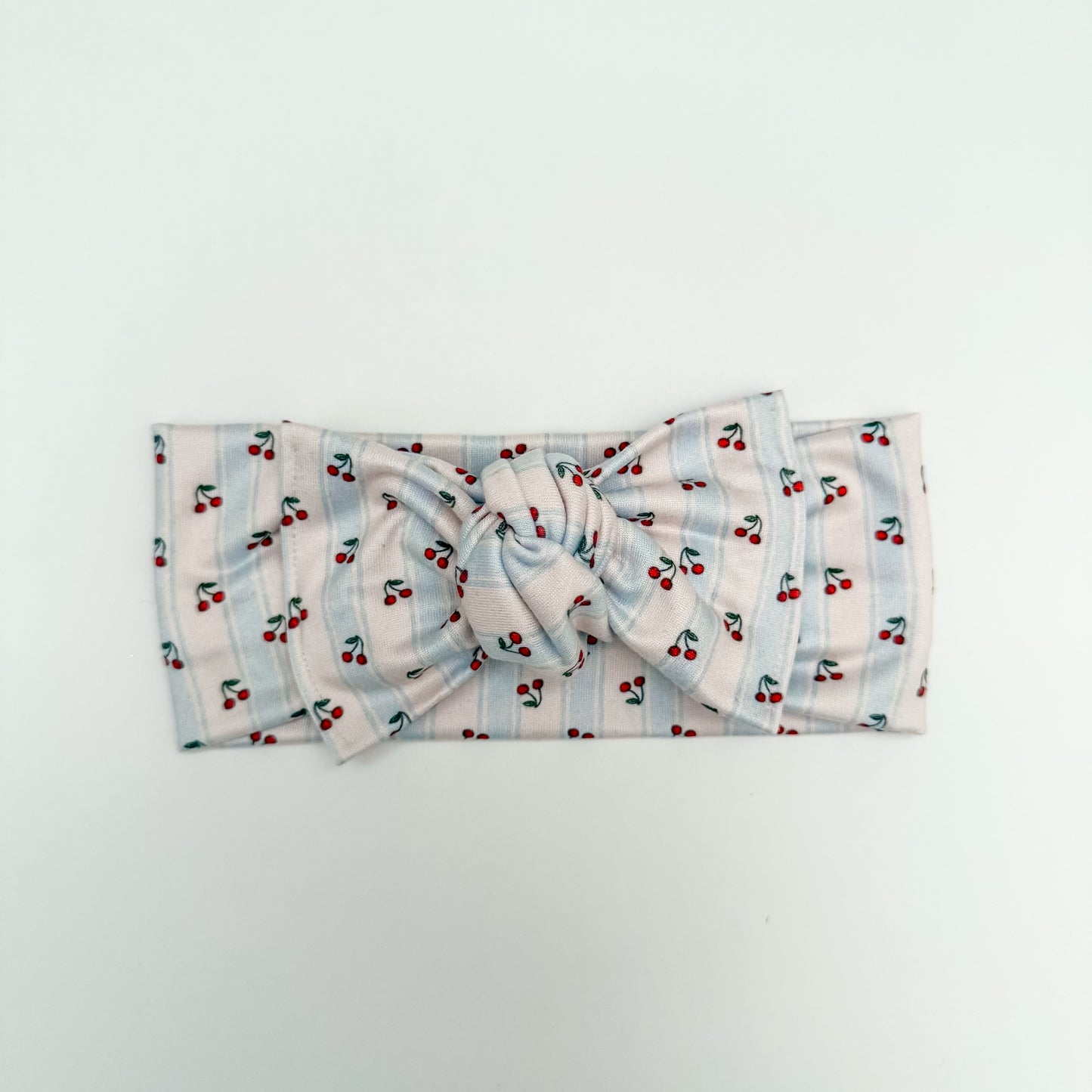 Cherry Stripes Knotted Headwrap