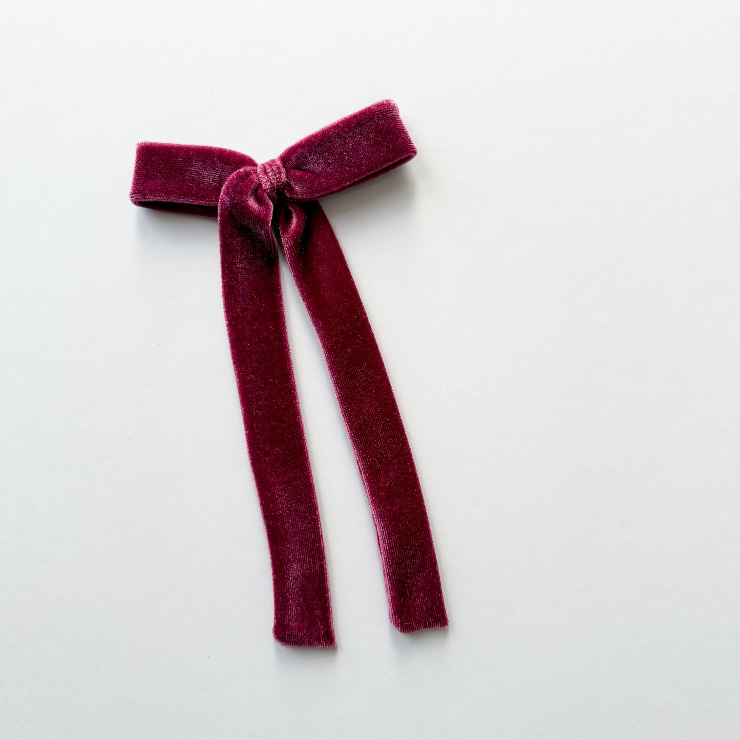 Rouge Velvet Long Tail Bow