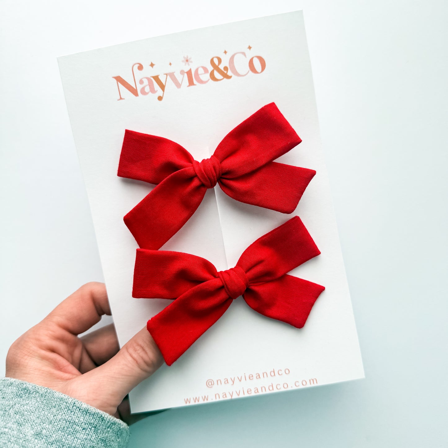 Red Schoolgirl Bow