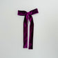 Purple Velvet Long Tail Bow