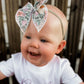 Blue Floral Fable Bow