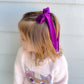 Purple Velvet Long Tail Bow