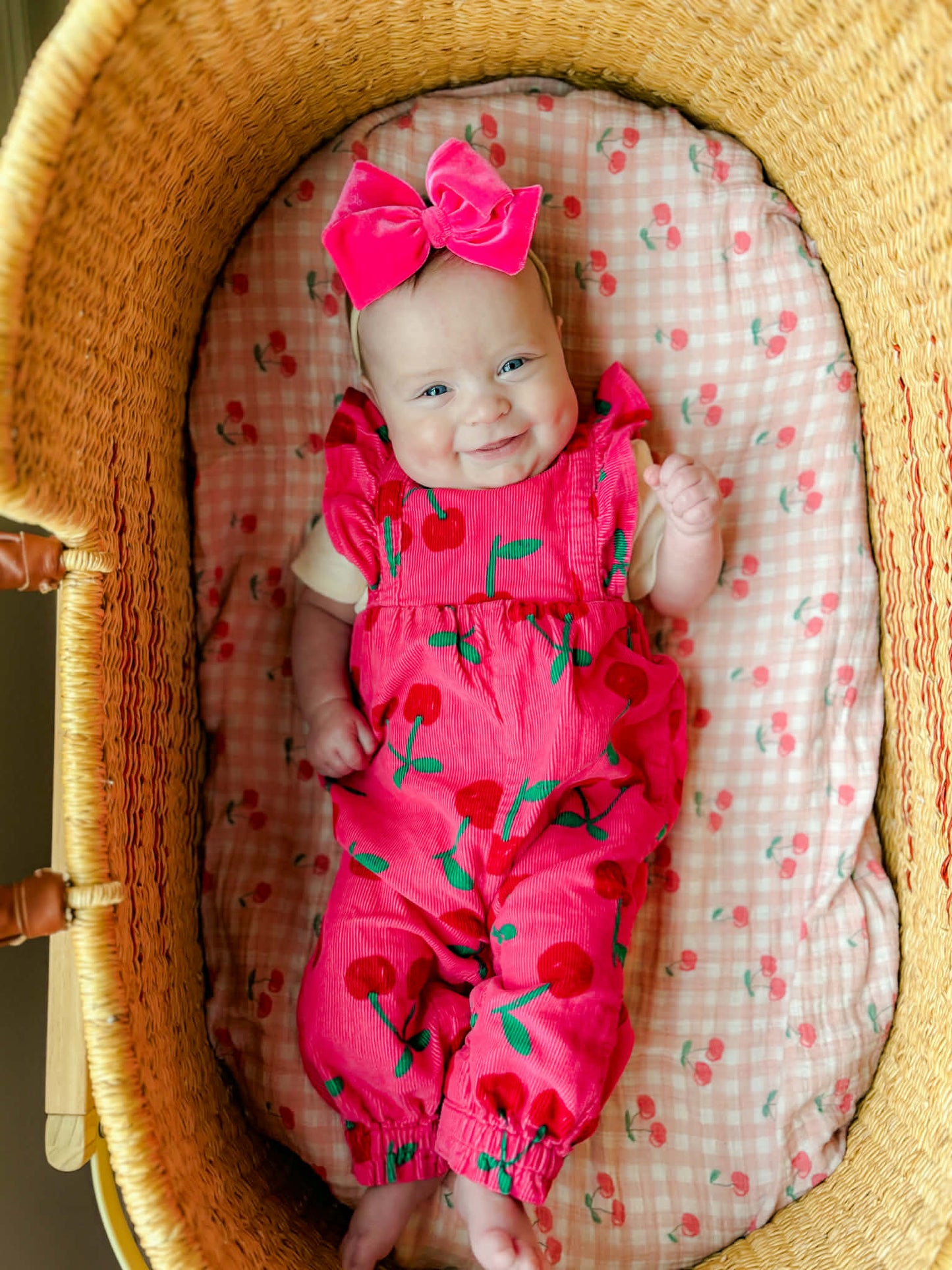 Neon Pink Velvet Hand-tied Bow