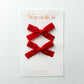 RED Velvet Ribbon Piggy Set