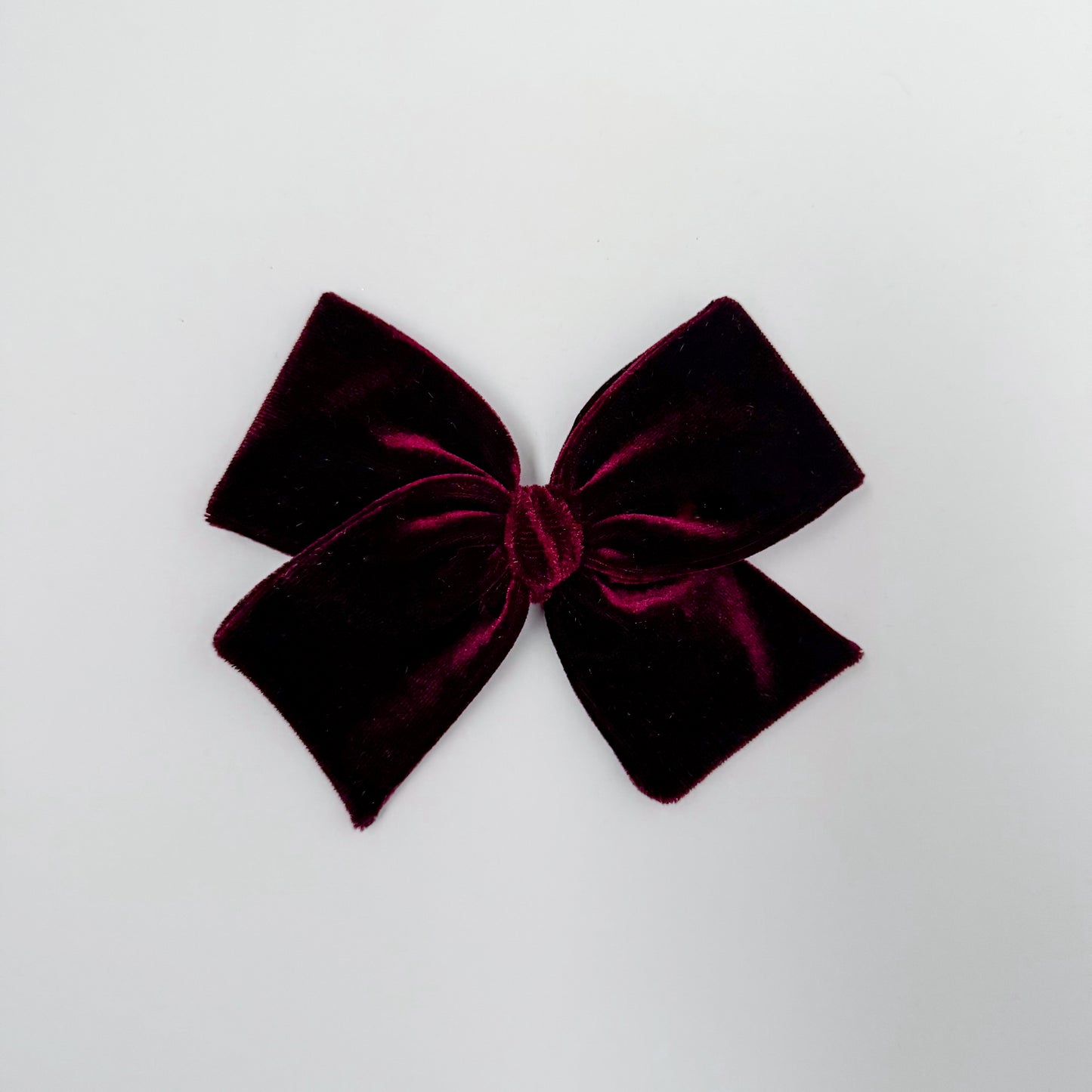 Wine Velvet Hand-tied Bow