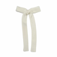 Ivory Velvet Long Tail Bow