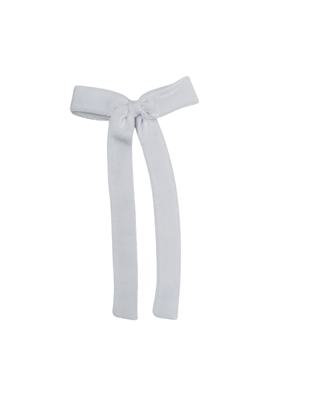 White Velvet Long Tail Bow