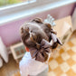 Chocolate Velvet Hand-tied Bow