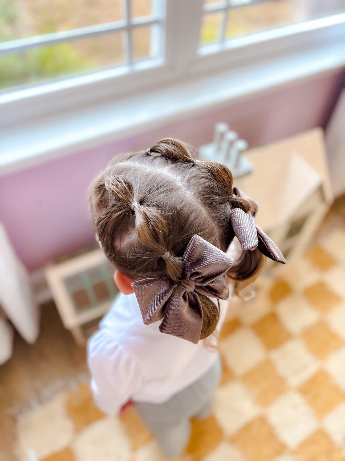 Chocolate Velvet Hand-tied Bow