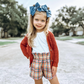 Dusty Blue Velvet Hand-tied Bow