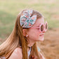 Blue Floral Fable Bow