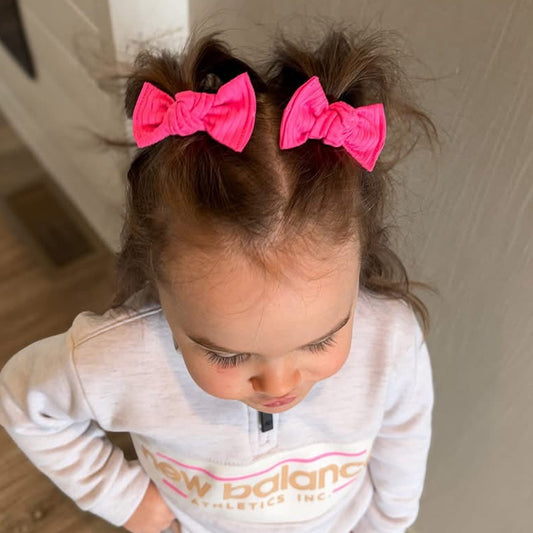 Neon Pink KNOTTED PIGGY SET