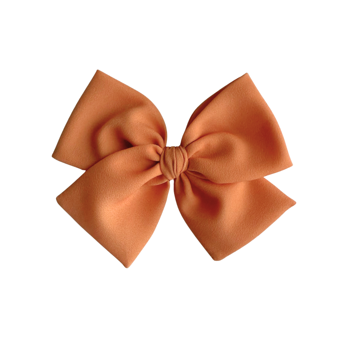 Cantaloupe Crepe Hand-tied Bow