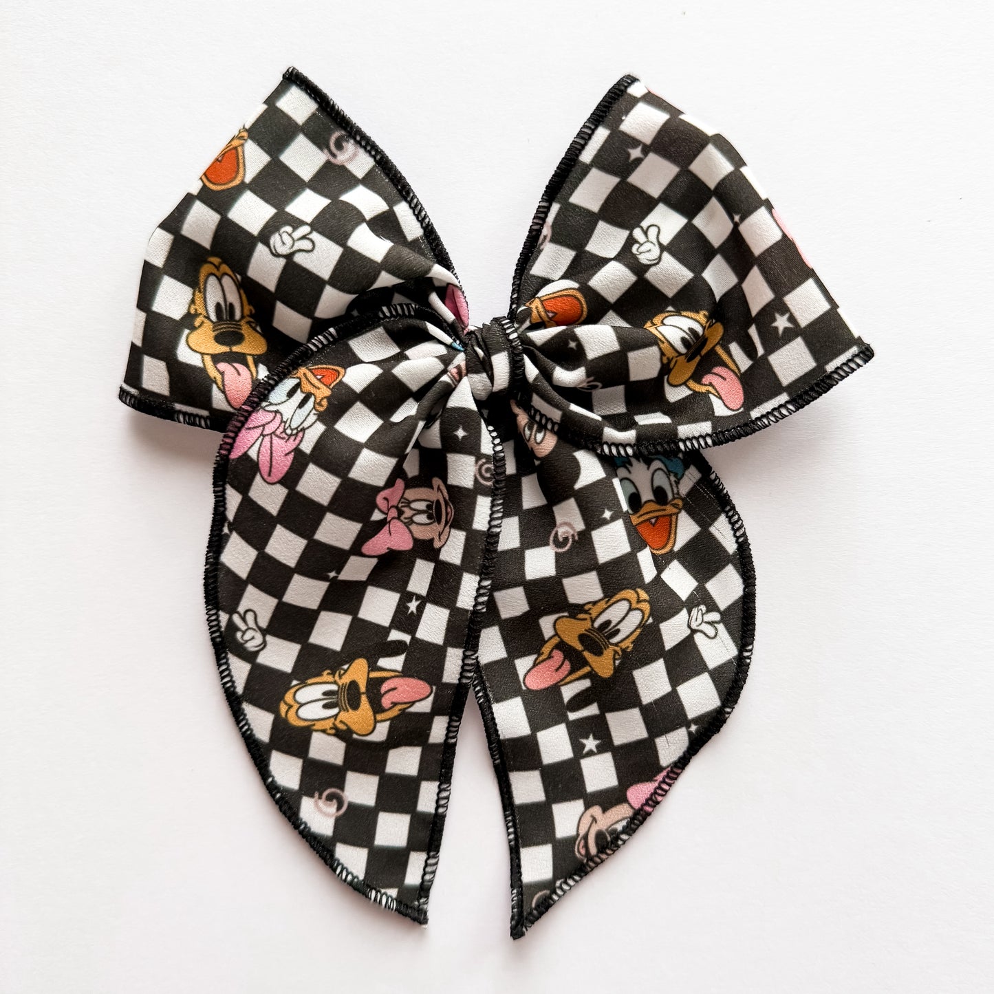 Mickey+Friends Checkered Fable Bow