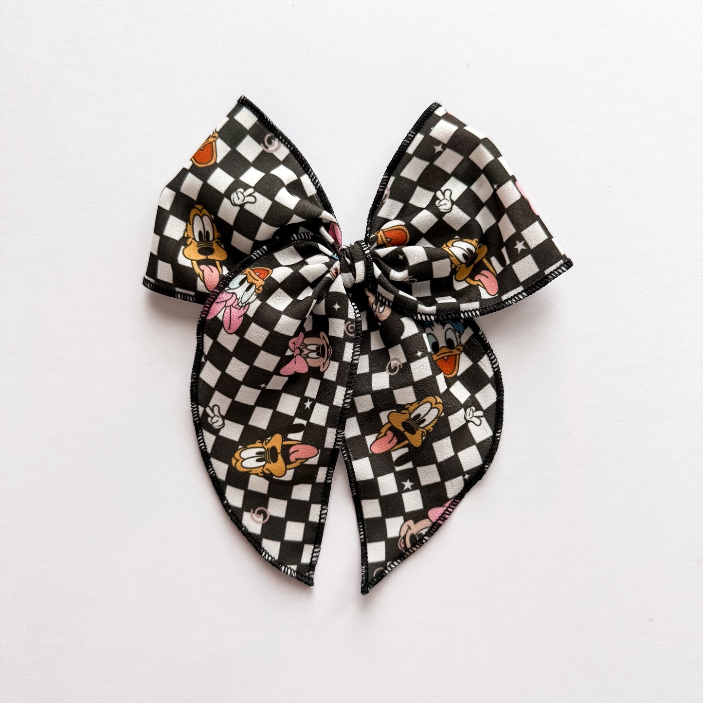 Mickey+Friends Checkered Fable Bow