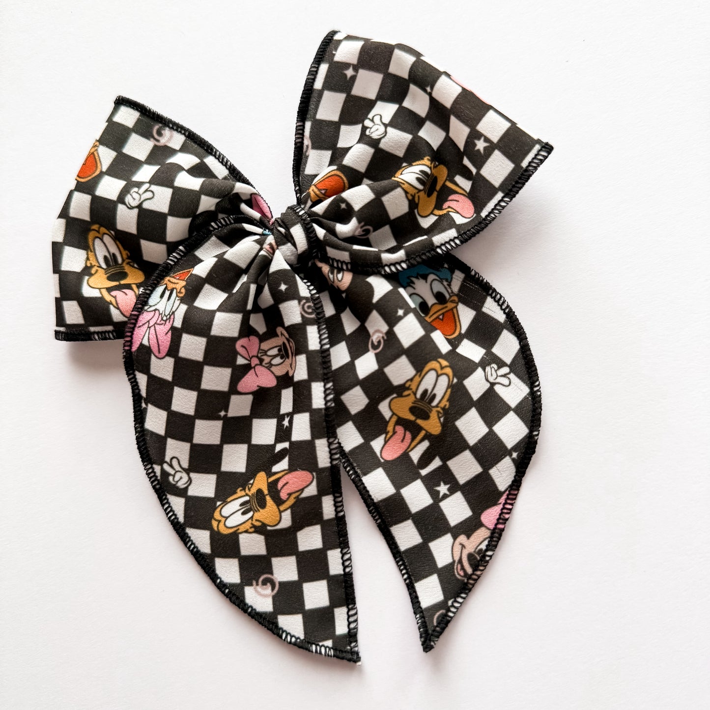 Mickey+Friends Checkered Fable Bow