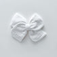 White Gauze Hand-tied Bow