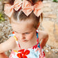 Peach Hand-tied Bow