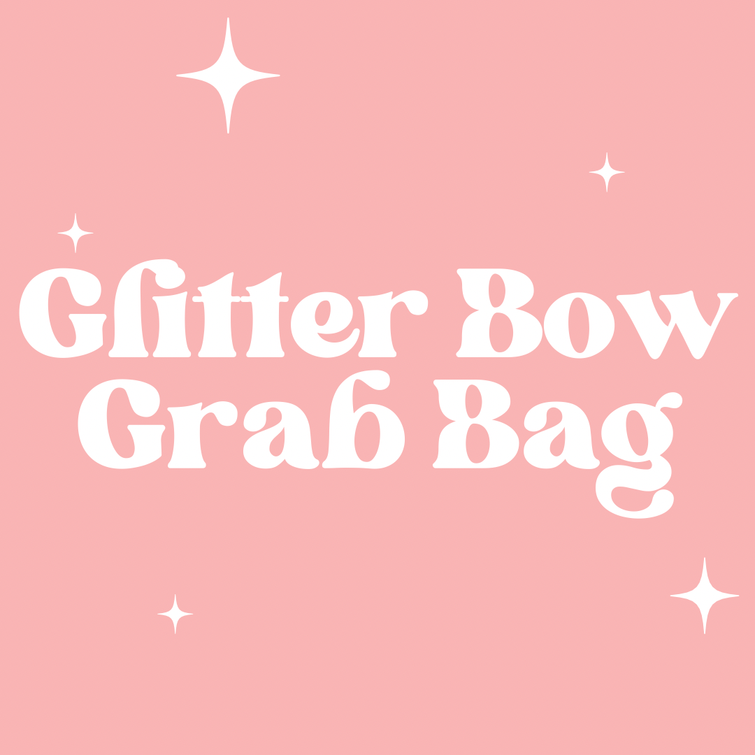 Glitter Bow Grab Bag