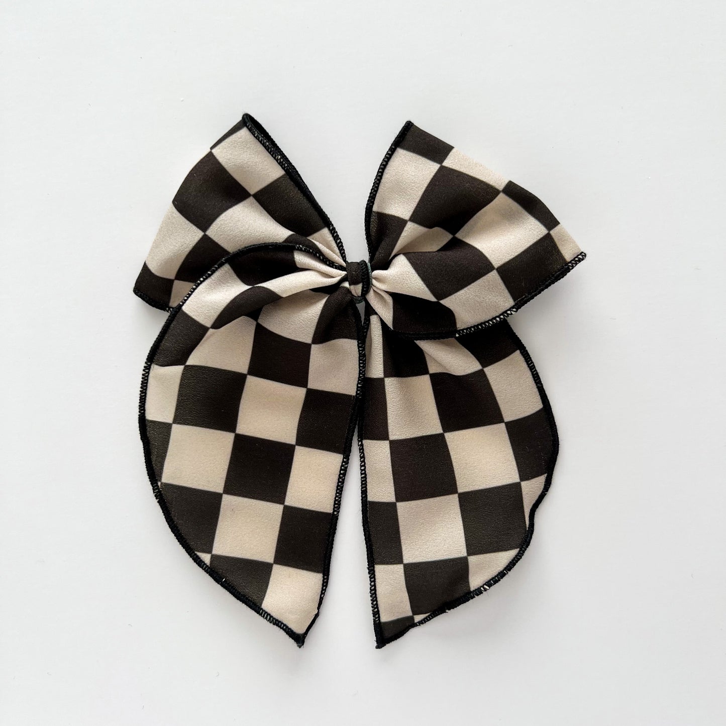 Black+Sand Check Fable Bow