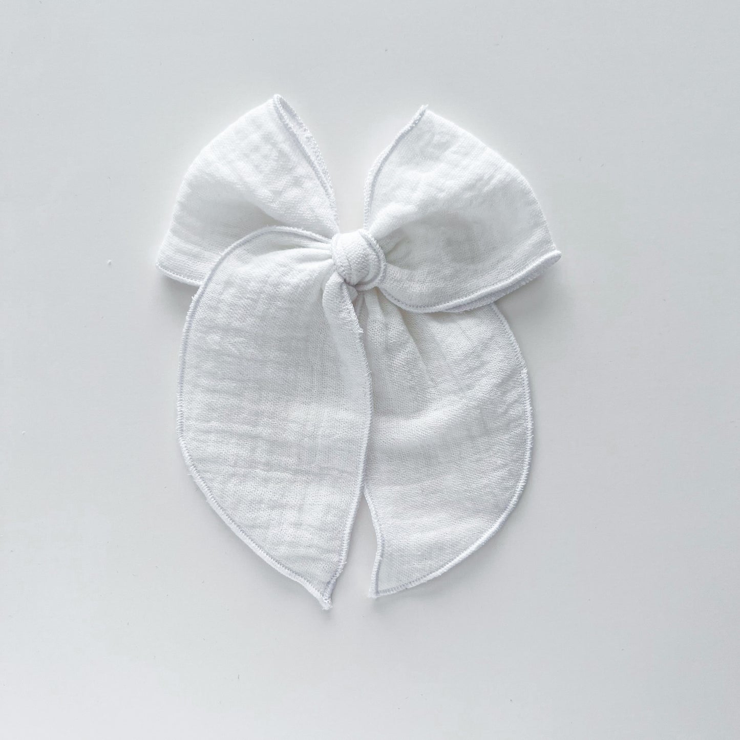White Gauze Fable Bow