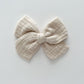 Sand Gauze Hand-tied Bow