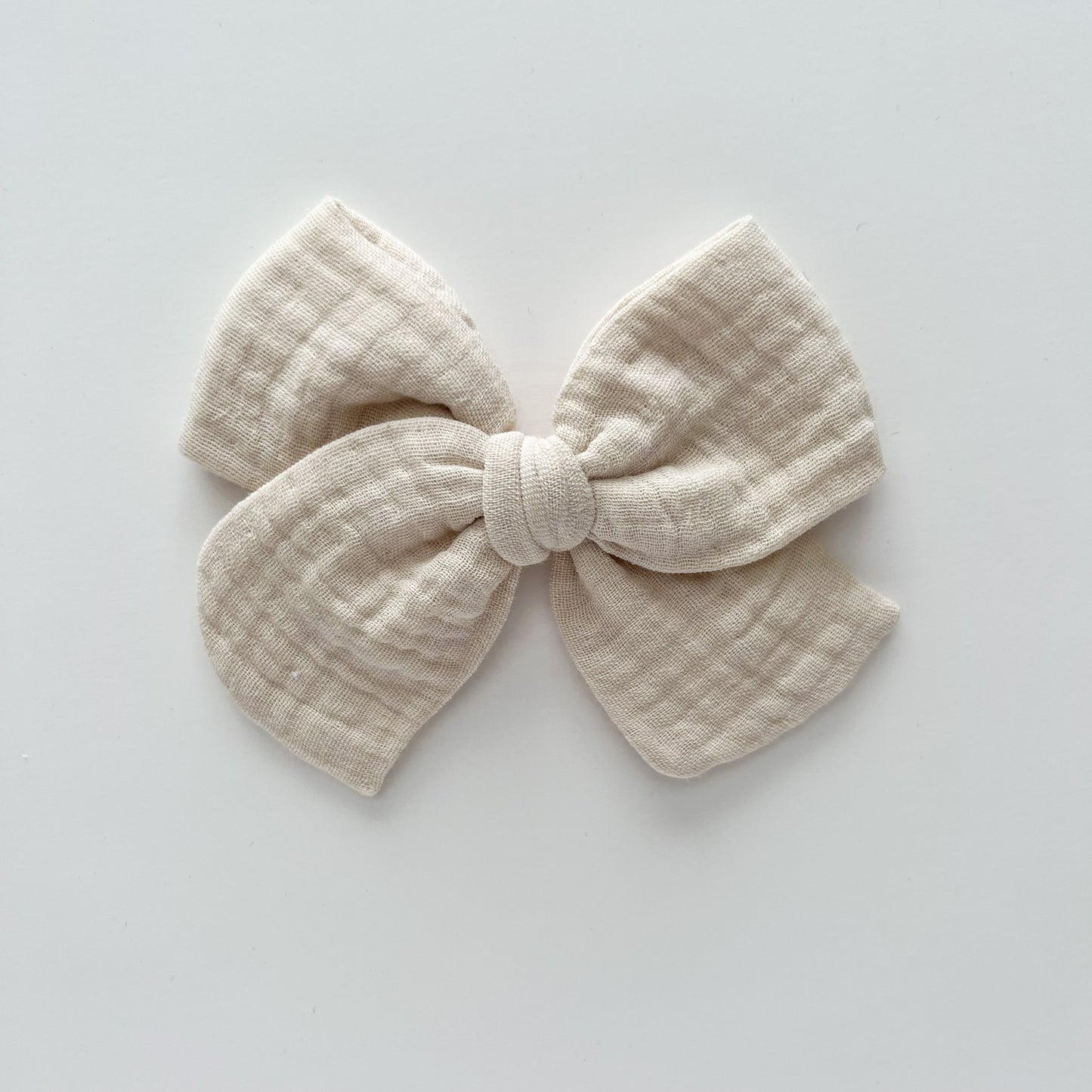 Sand Gauze Hand-tied Bow