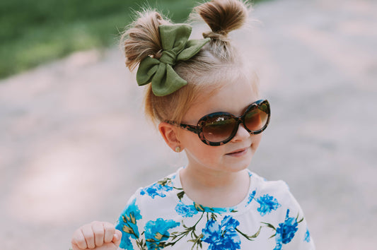 Olive Green Gauze Hand-tied Bow