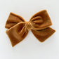 Gold Velvet Hand-tied Bow