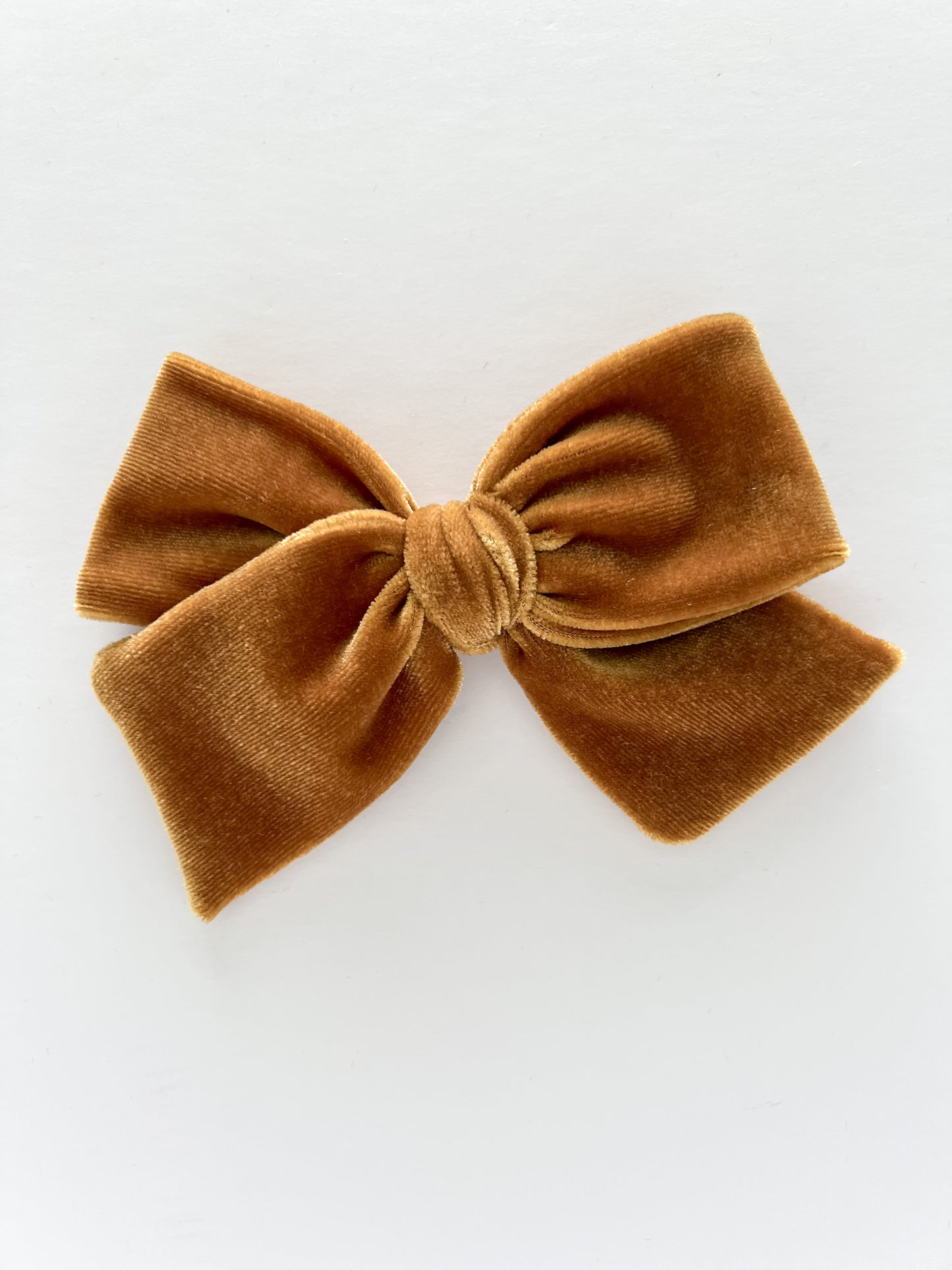 Gold Velvet Hand-tied Bow
