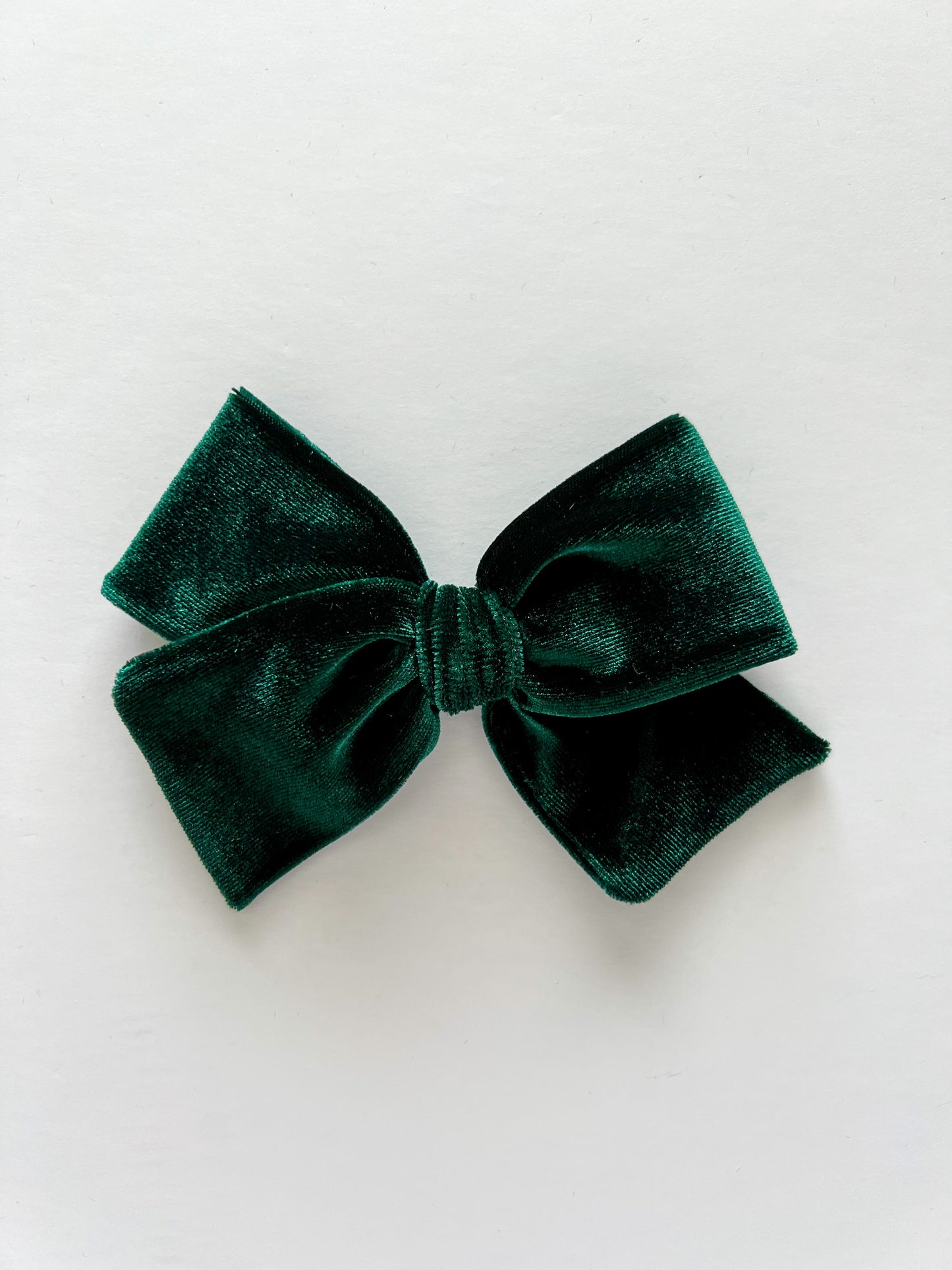 Evergreen Velvet Hand-tied Bow