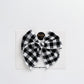 White and Black Gingham Fable Bow